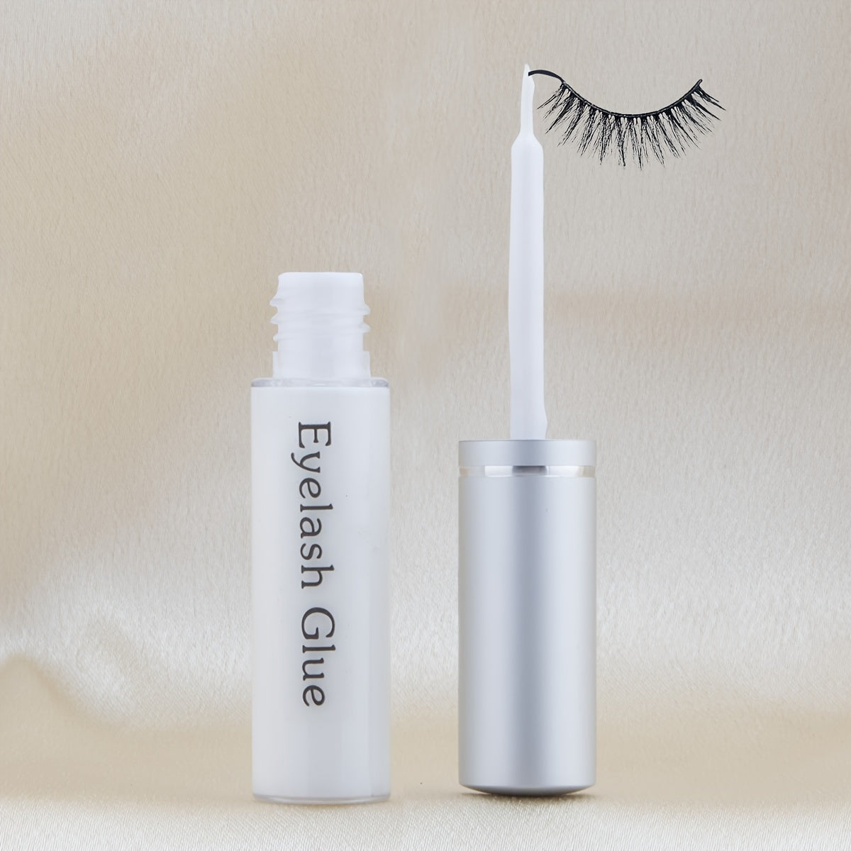 A42-b-b White Glue, 24 Hour Long Lasting, Eyelash Extension Adhesive, Liquid Unscented, Plastic Bottle Container, Professional Eyelash Glue for False Eyelashes