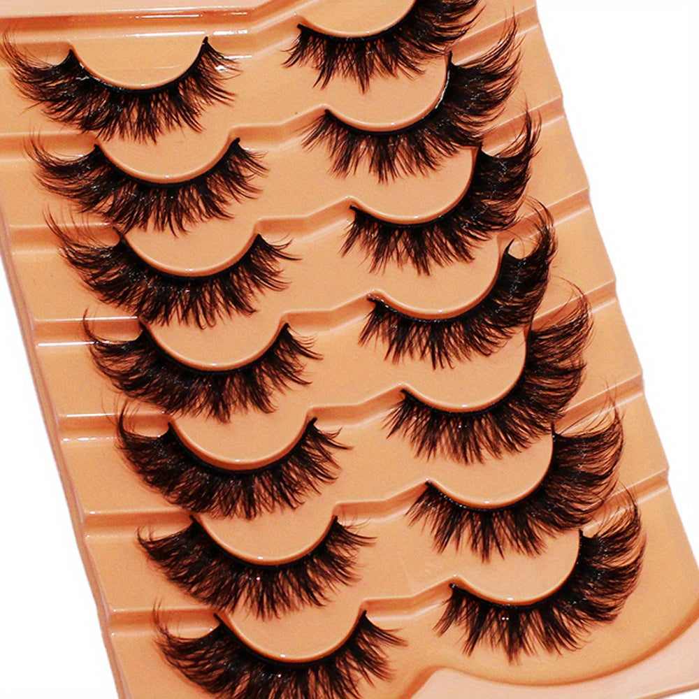 3Boxes (21Pairs) Cat Eye Lashes, Eye End Lengthening, Slender Curling Fluffy False Eyelashes