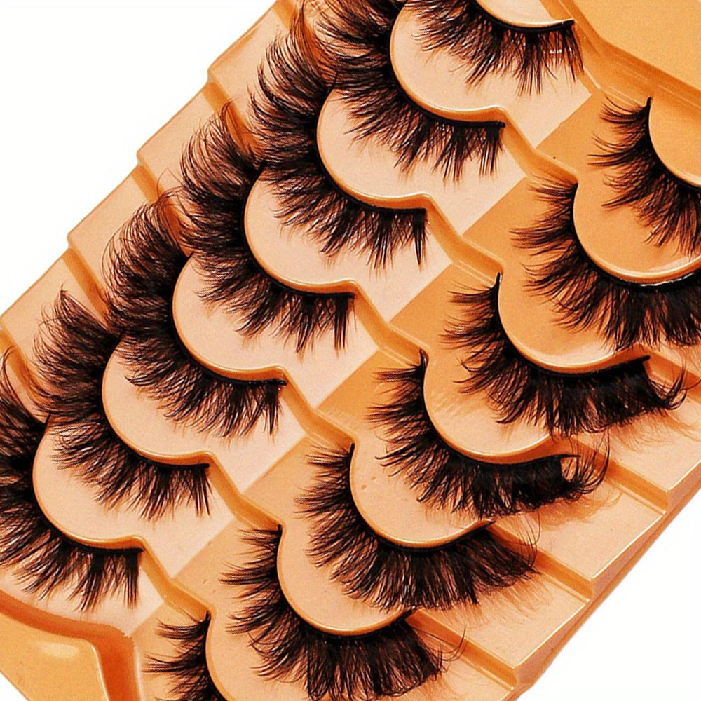 3Boxes (21Pairs) Cat Eye Lashes, Eye End Lengthening, Slender Curling Fluffy False Eyelashes