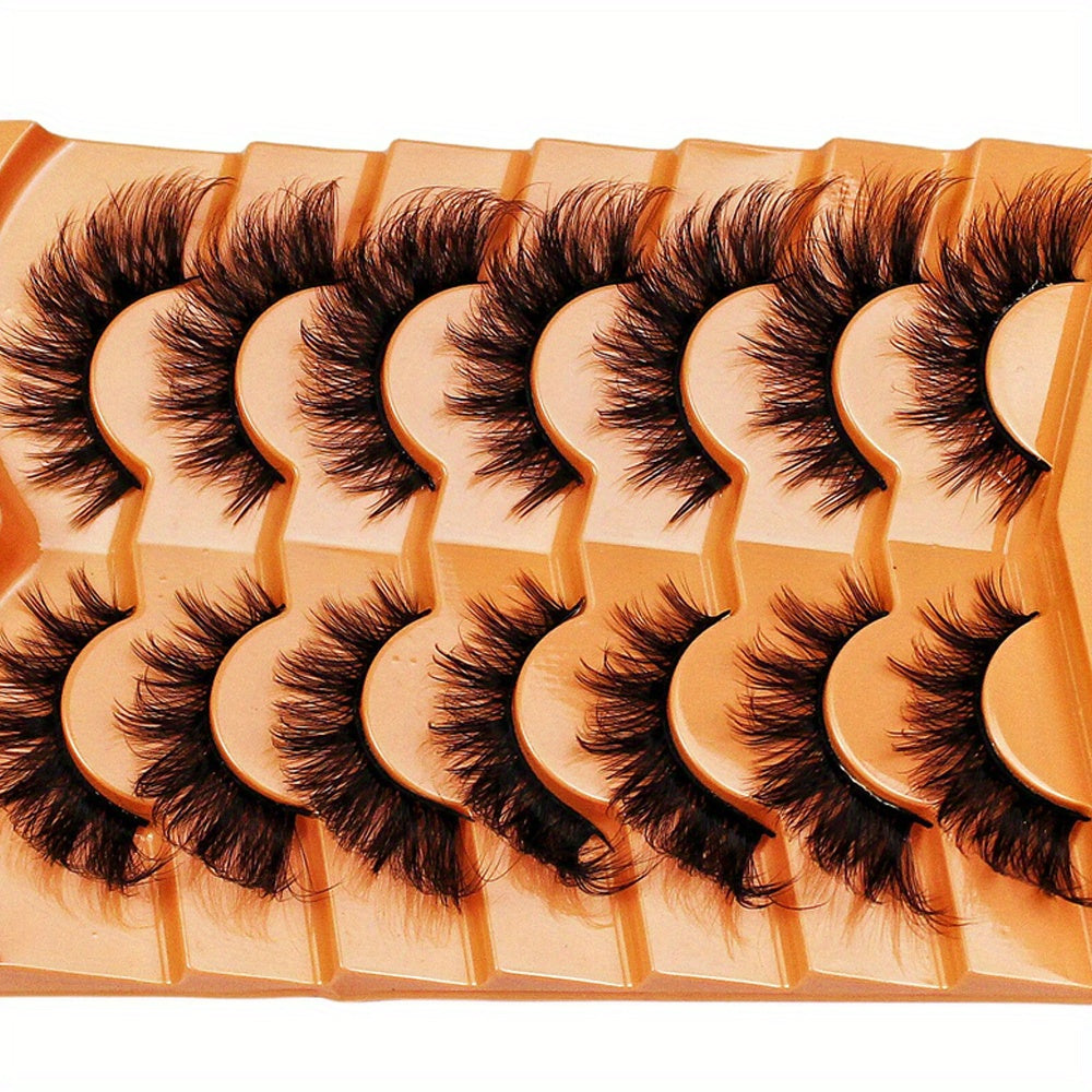 3Boxes (21Pairs) Cat Eye Lashes, Eye End Lengthening, Slender Curling Fluffy False Eyelashes