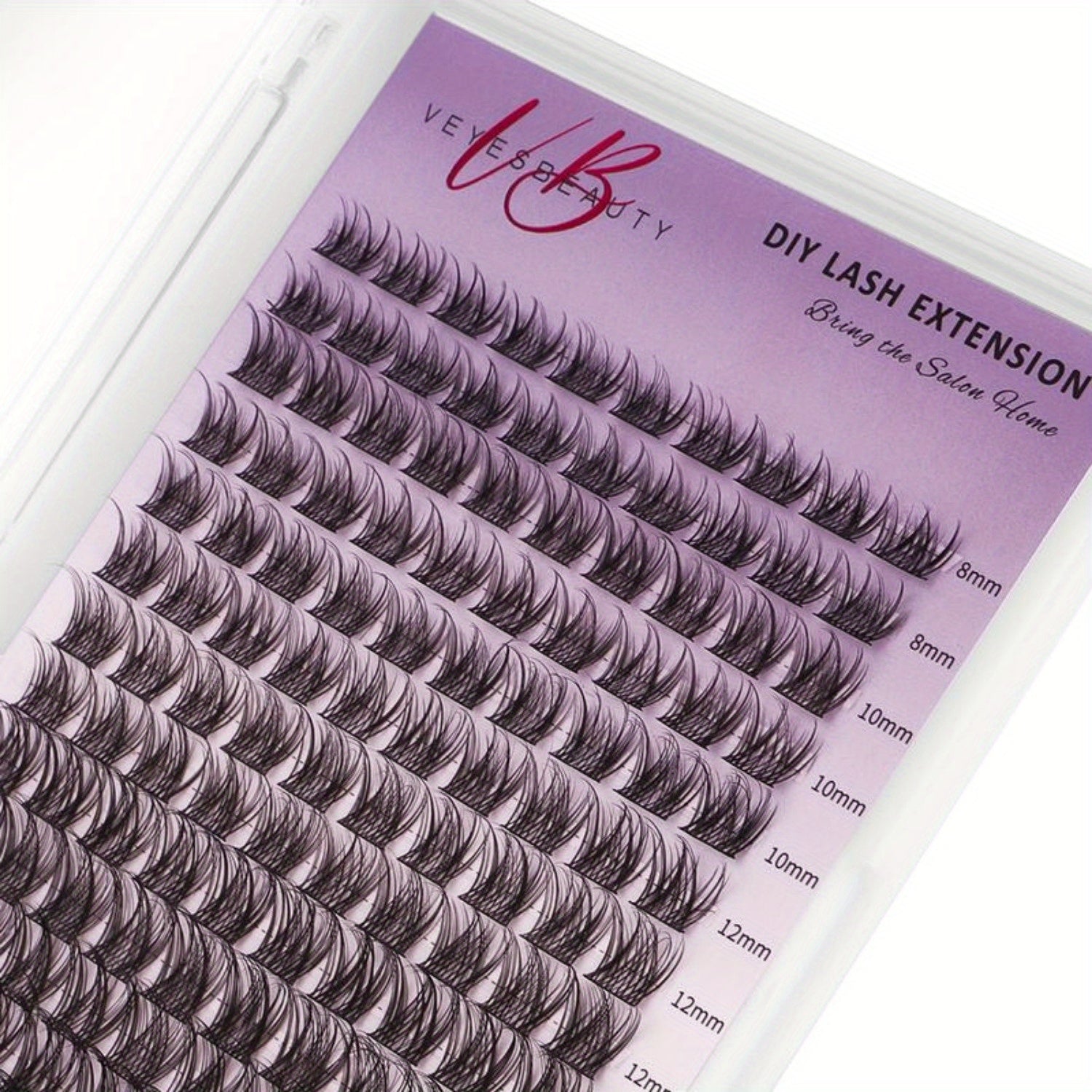 Cluster Lashes Kit Invisible Band Lashes With Bond & Seal Tweezer DIY False Eyelashes Applicator for Lash Newbie Beginners Eyelashes Extensions Eyelash Extensions Eyelash Extension