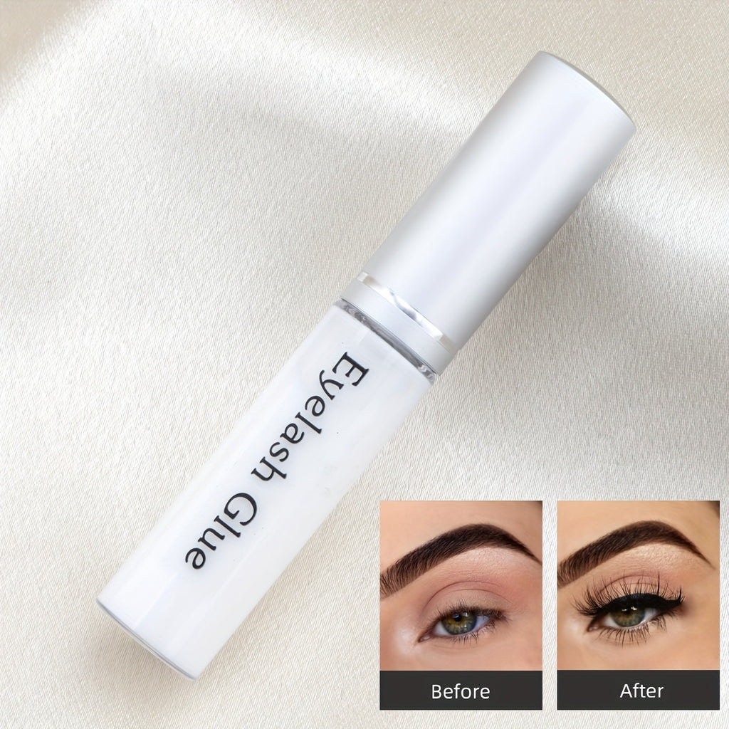 A42-b-b White Glue, 24 Hour Long Lasting, Eyelash Extension Adhesive, Liquid Unscented, Plastic Bottle Container, Professional Eyelash Glue for False Eyelashes