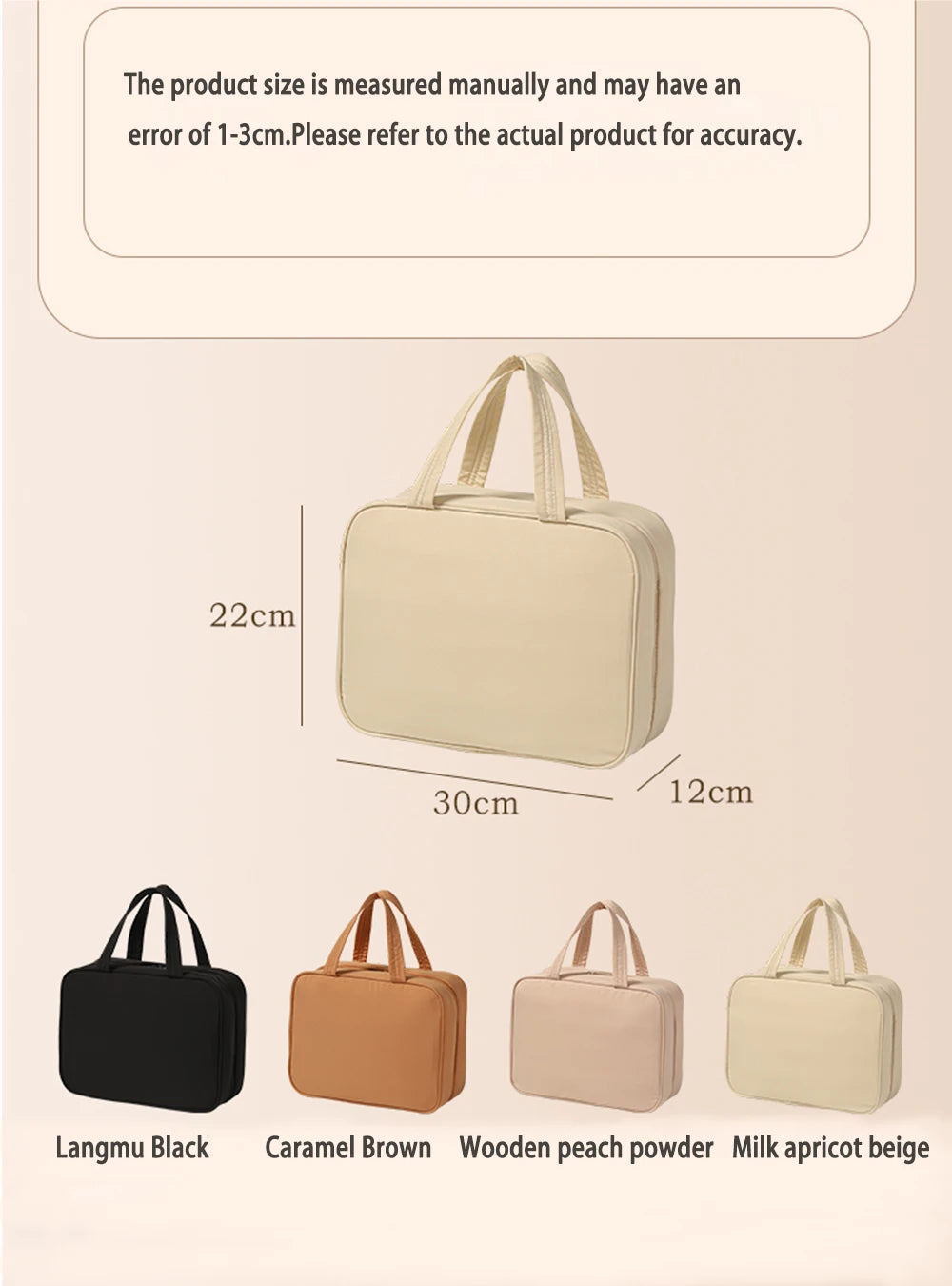 New Hanging Cosmetic Bag for Women Portable Storage Makeup Organizer Large Capacity Travel Toiletry Storage Bags