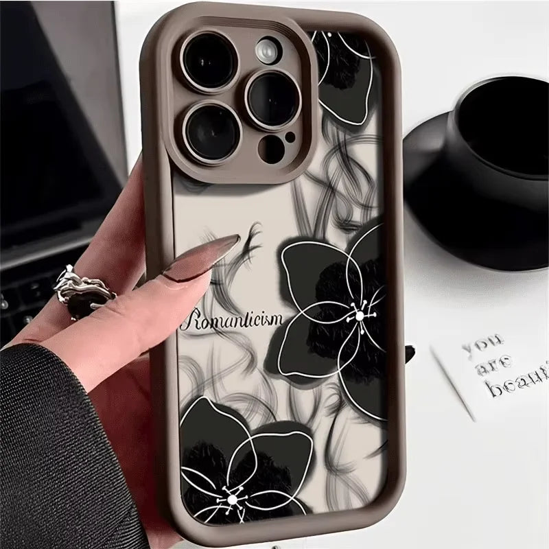 Girl's Luxury Phone  Cases for Iphone 17 air 16 15 Plus Pro Max 14 13 12 11 Candy Color Anti Fall Frosted Shockproof Back Cover