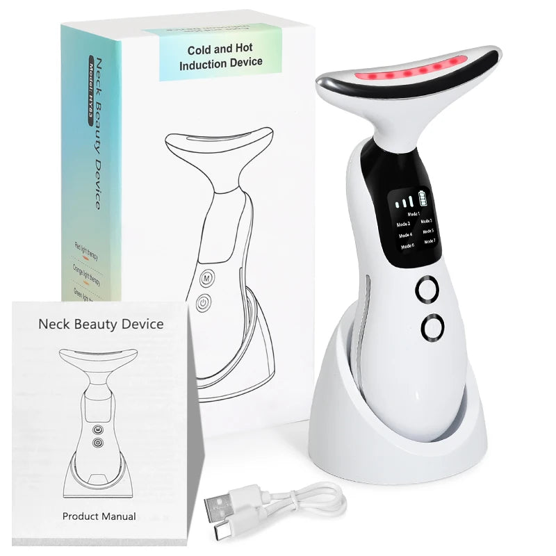 2026 Multifunctional Neck Beauty Instrument Cervical Spine Massager Vibration Hot Compress for Neck Face Neck Lifting Massager