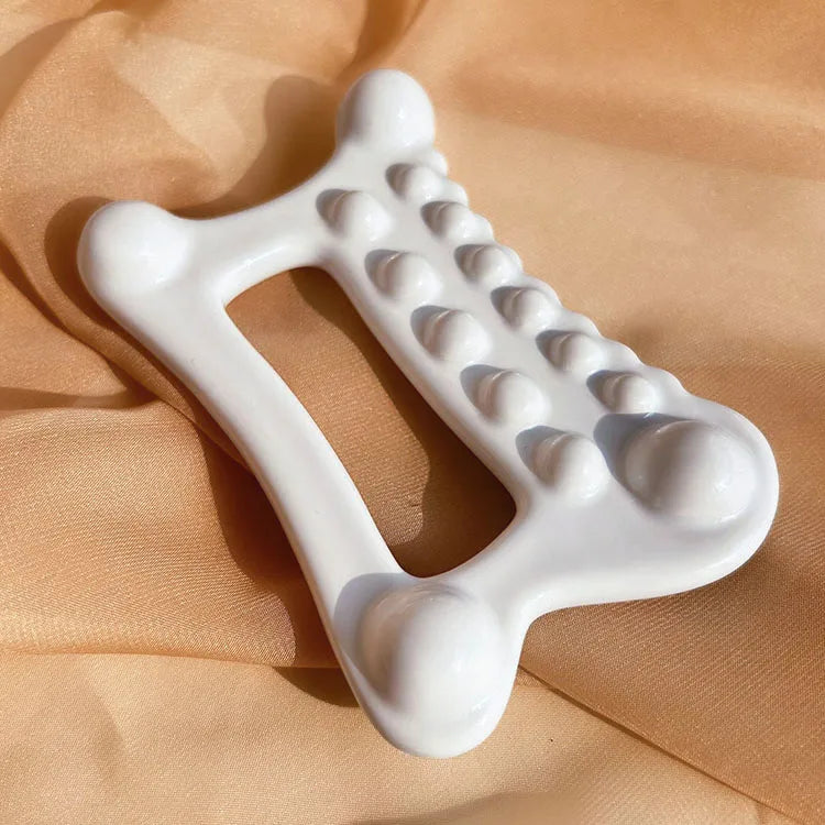 Customizable Ceramic Gua Sha Comb Unique Shape Multi-Use Body Scraping Tool for Face & Whole Body Muscle Relaxation