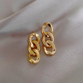 Minimalist Gold color earrings Metal Large Circle Geometric Round Big Earrings for Women Girl Wedding Party Jewelry wholesale