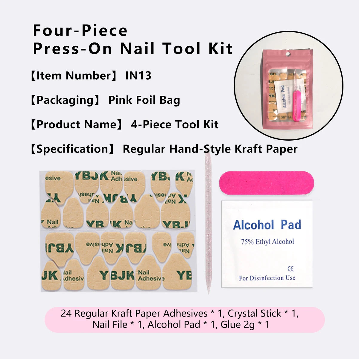30pcs False Nails 3D Crystal Mix ABS Press on Nails with Diamonds Nail Art Decoration for Finger