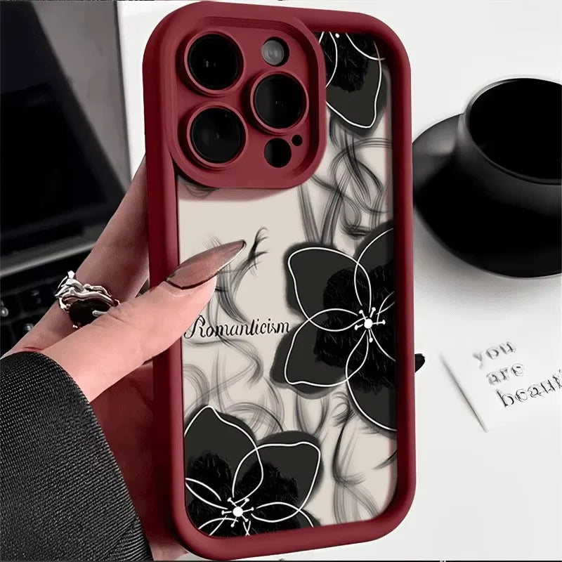 Girl's Luxury Phone  Cases for Iphone 17 air 16 15 Plus Pro Max 14 13 12 11 Candy Color Anti Fall Frosted Shockproof Back Cover