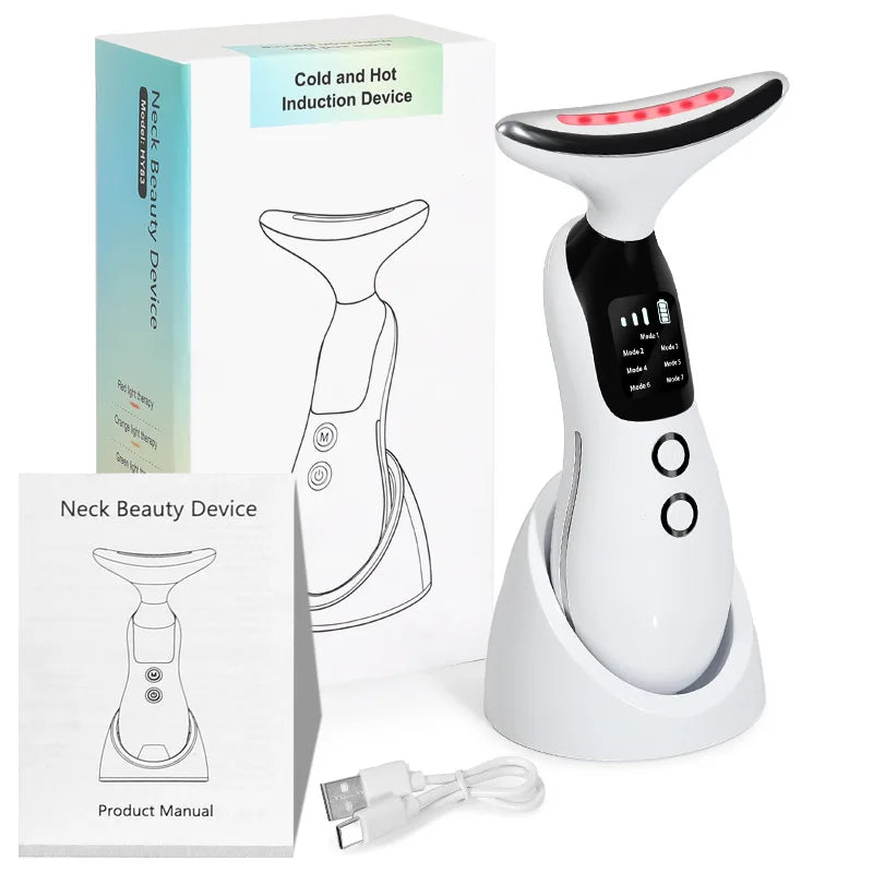 2026 Multifunctional Neck Beauty Instrument Cervical Spine Massager Vibration Hot Compress for Neck Face Neck Lifting Massager