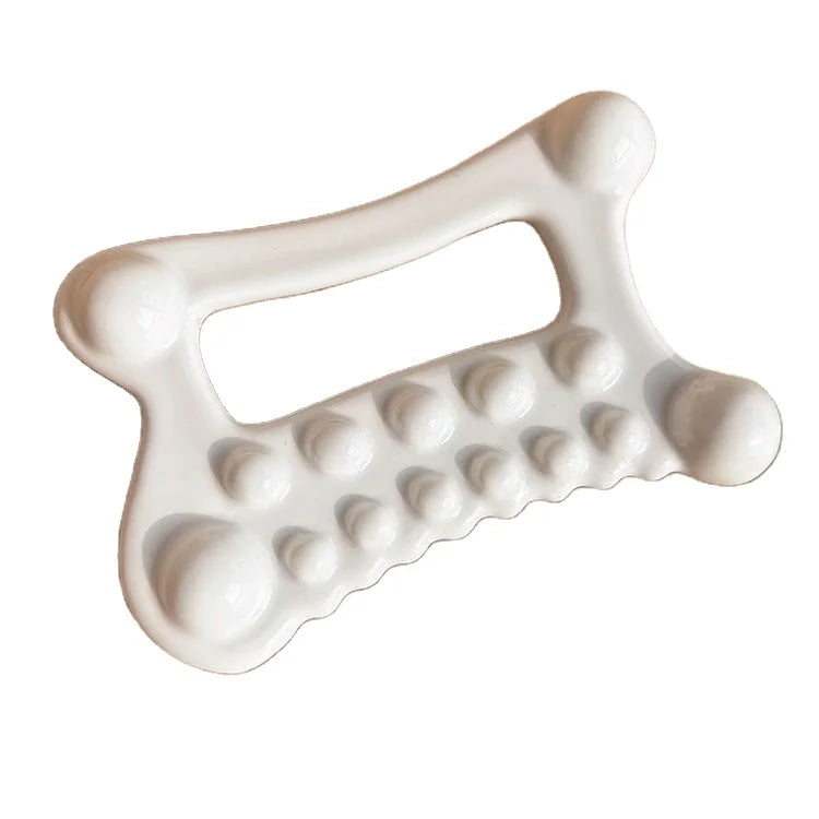 Customizable Ceramic Gua Sha Comb Unique Shape Multi-Use Body Scraping Tool for Face & Whole Body Muscle Relaxation