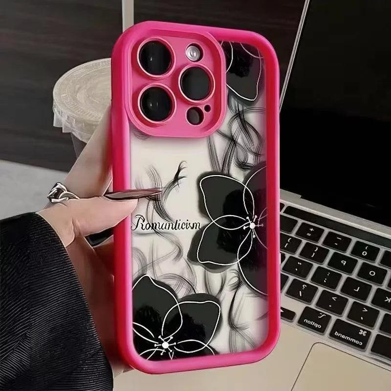 Girl's Luxury Phone  Cases for Iphone 17 air 16 15 Plus Pro Max 14 13 12 11 Candy Color Anti Fall Frosted Shockproof Back Cover