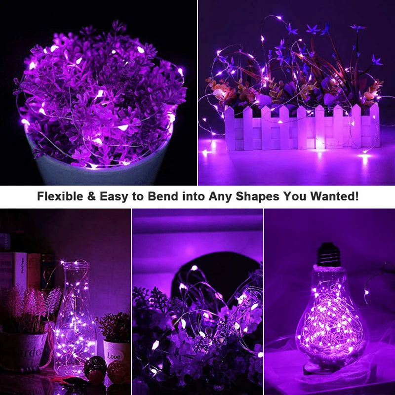 LED String Light 1m 2m 3m 5m 10m Garland Lights Home Christmas Wedding Party Decoration Powered by AA Battery / USB Fairy Lights