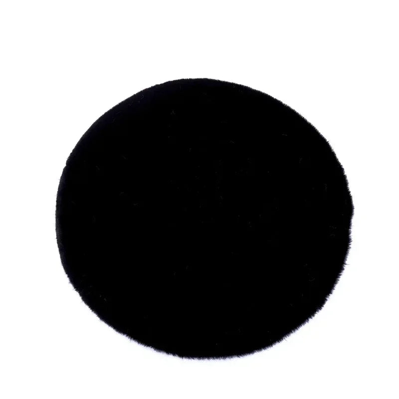 Colorful Round Shaggy Area Rug for Living Room, Bedroom, Kids Room - Modern Floor Mats