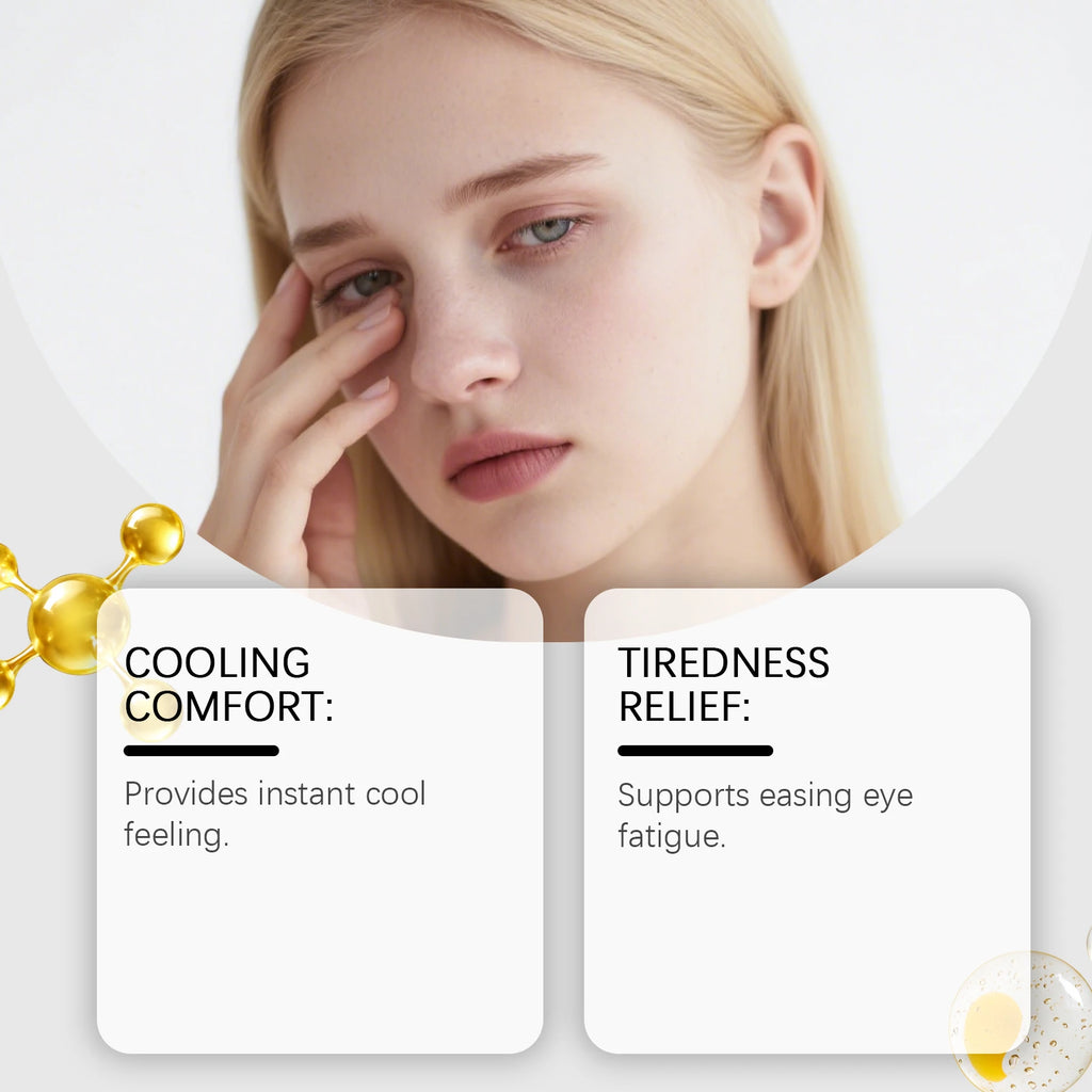 Cooling Eye Patches for Tired Eyes Soothing Hydrating Eye Care Under Eye Gel Mask for Dark Circles Puffy Eyes Travel Friendly