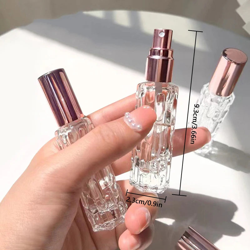 2Pcs 10ml Mini Perfume Spray Bottles  Portable Travel  Liquid  Perfume Containe Atomizer Deliver A Perfume Funnel