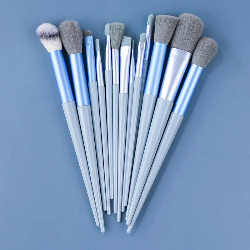 10-13Pcs New Makeup Brushes Set For Cosmetics Powder Foundation Blush  Kabuki Blending Makeup Beauty Tools  Brochas Maquillaje