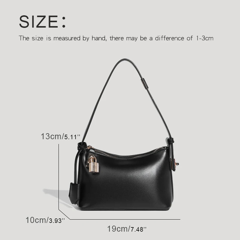 Classic Mini Pillow Bags For Women Luxury Designer Handbags And Purses 2024 New In PU Sequined Lock Decoration Underarm Shoulder