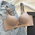 MOYISU Adjustable Push Up Bra For Small Bust Enhancement Seamless Wirefree Anti-Sagging Bra Sexy Back Design Soft Padded Comfort