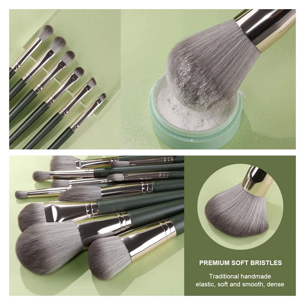 10-13Pcs New Makeup Brushes Set For Cosmetics Powder Foundation Blush  Kabuki Blending Makeup Beauty Tools  Brochas Maquillaje