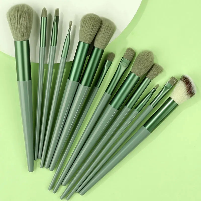 10-13Pcs New Makeup Brushes Set For Cosmetics Powder Foundation Blush  Kabuki Blending Makeup Beauty Tools  Brochas Maquillaje