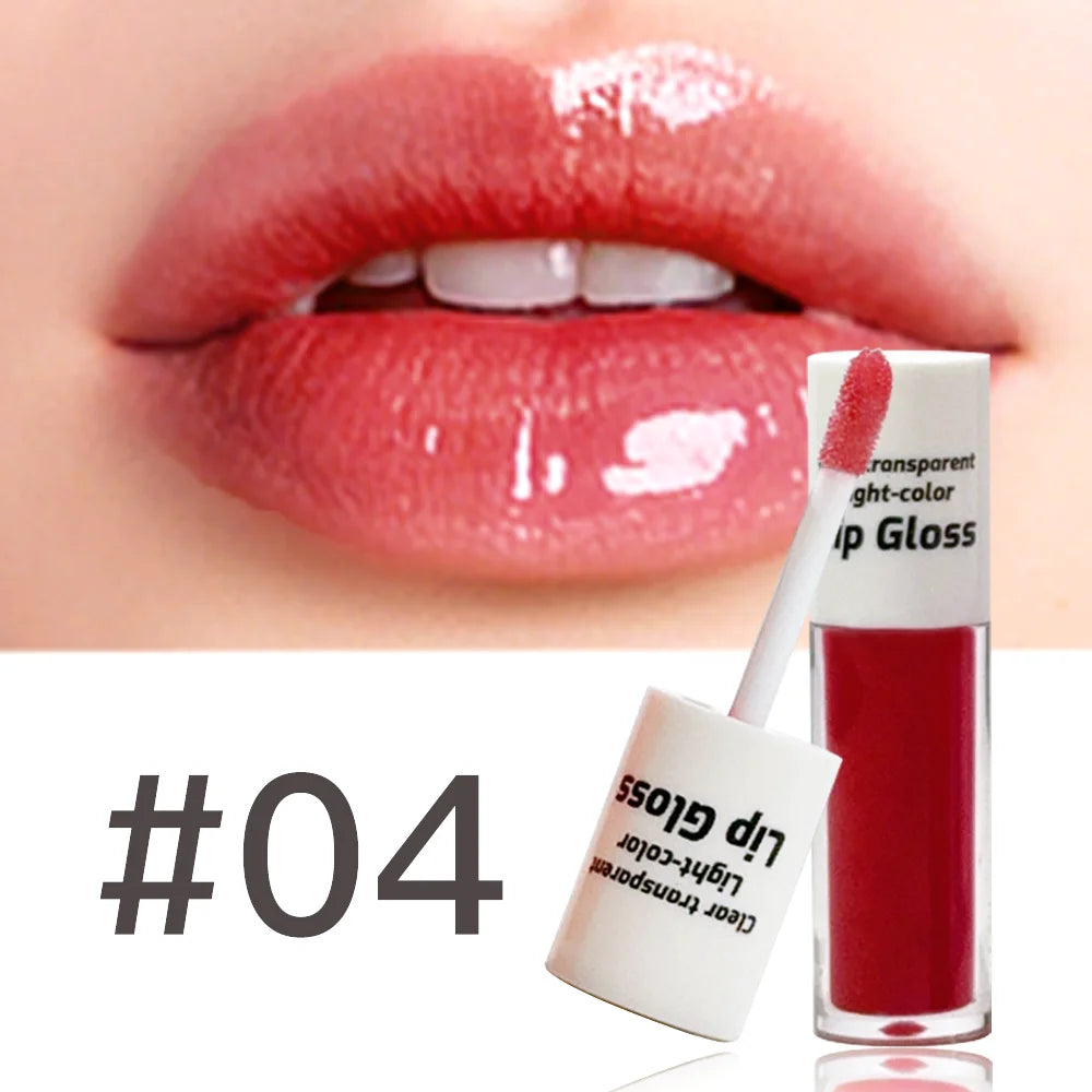 4-Color Moisturizing Lip Gloss: Natural Look, Waterproof long-Lasting Nude, nourishing care, Christmas gift