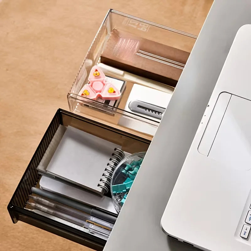 Desk drawer organizer, hidden storage drawer under the desk, suitable for organizing stationery in home offices