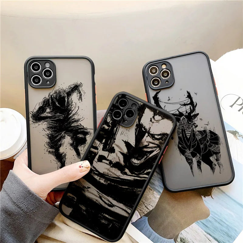 Trendy Men Illustration Phone Case For iPhone 16 XR X XS 7 8 Plus SE2 15 14 13 12 11 Mini Pro Max Hard Back Shockproof Cover