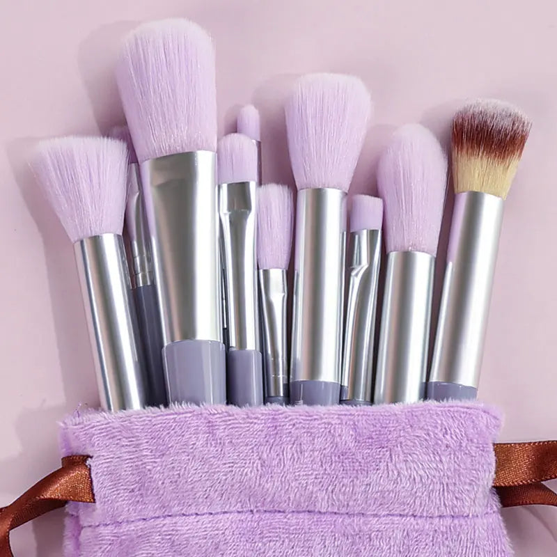 10-13Pcs New Makeup Brushes Set For Cosmetics Powder Foundation Blush  Kabuki Blending Makeup Beauty Tools  Brochas Maquillaje