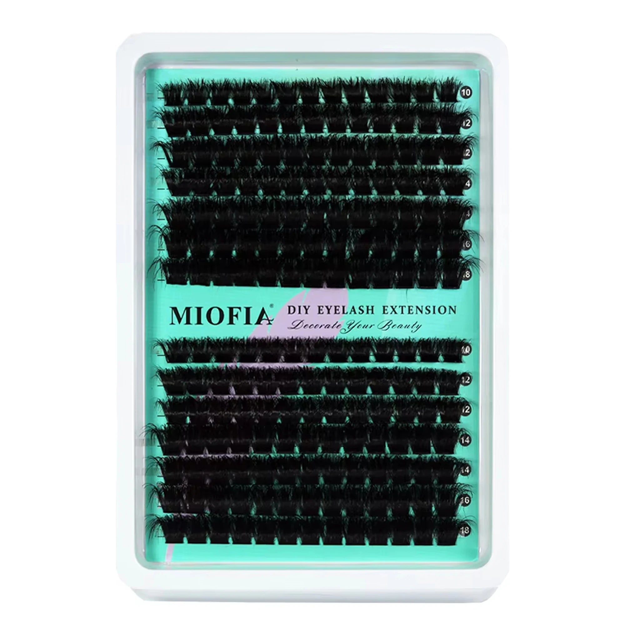 150D/100D/80D/50D Mink Eyelashes 1 Box/14 Rows Natural DIY Eyelash extension 3D Russia Individual Eyelash Cluster Lashes Cilia
