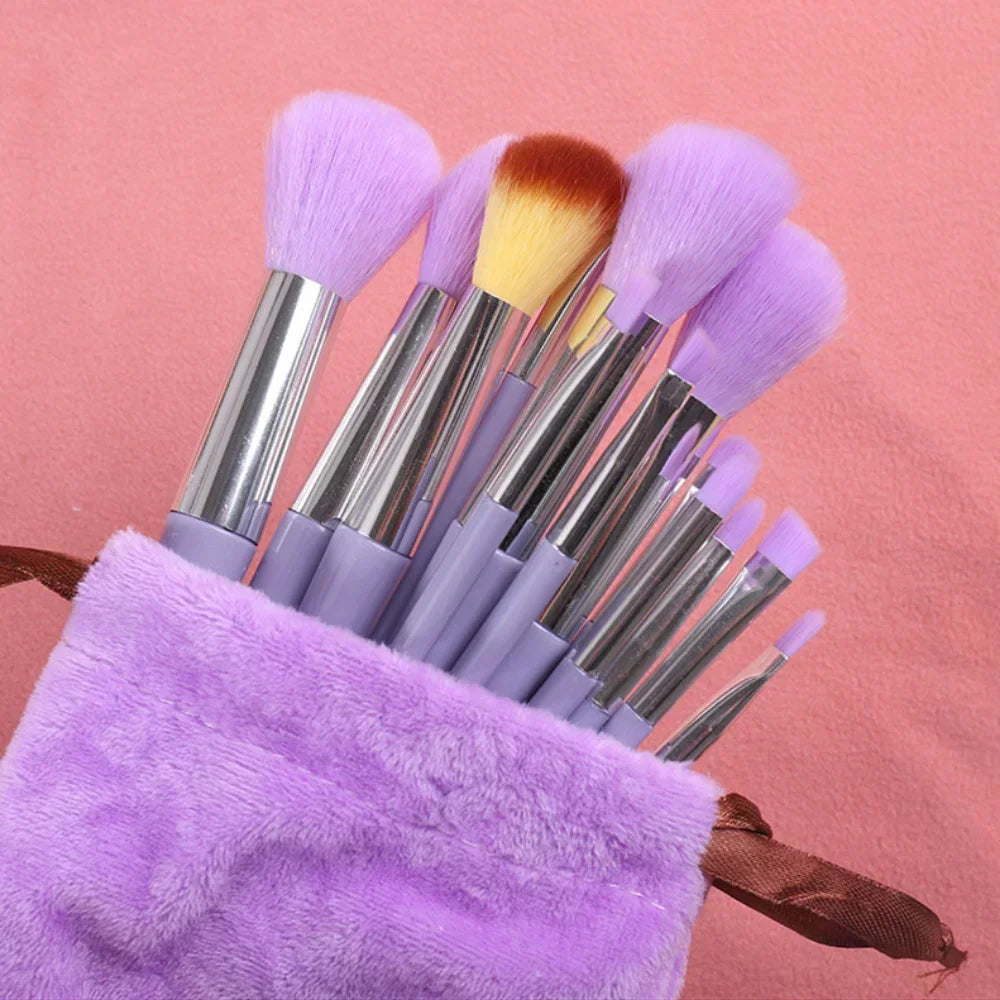 13 Pcs Makeup Brushes Set Eye Shadow Foundation Women Cosmetic Powder Blush Blending Beauty Make Up Tools For Beginner Hotting