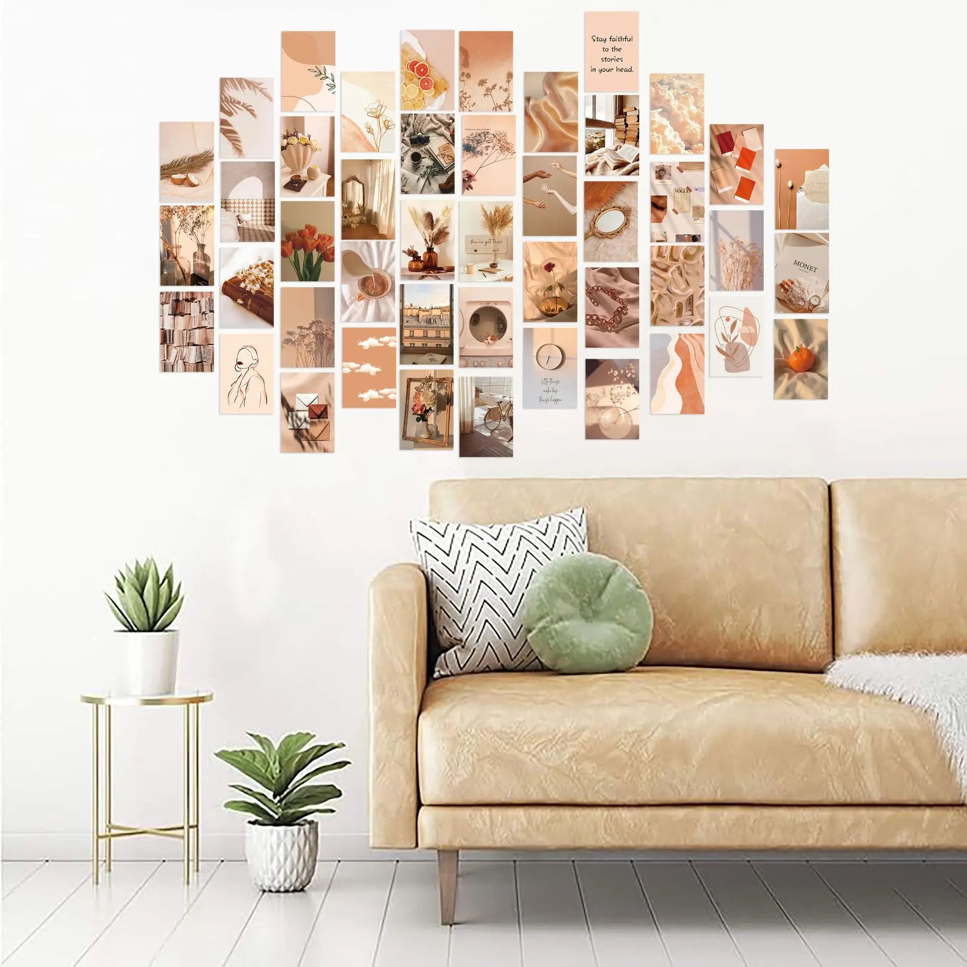50Pcs  Aesthetic Poster Picture Pastoral  Anime DIY Stickers Decor Art Printing Wall Collage Kit for Bedroom Graffiti Stickers