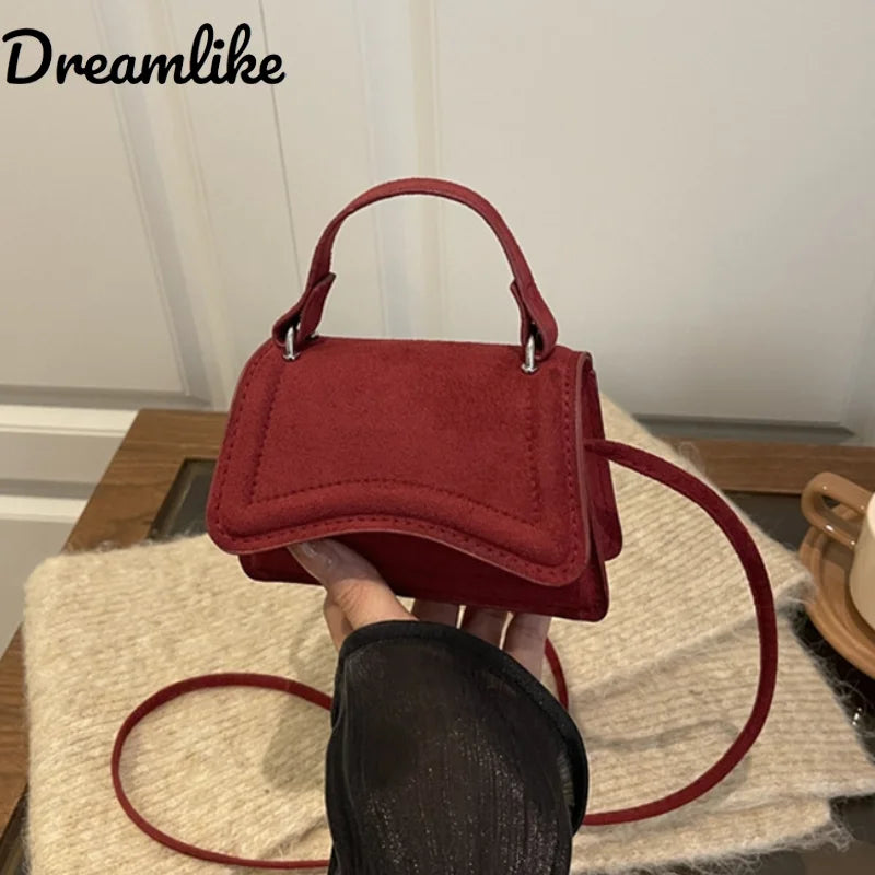 Mini Crossbody Bag For Women Fashion Women's Shoulder Bag Solid Color Simple Casual Handbag Commuter Small Bags