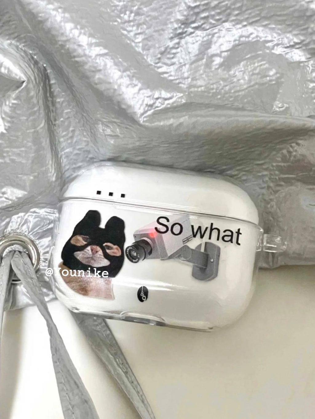 Funny Cat Airpod Case with Keychian Headset Protective Case for AirPods 1 2 3 Pro Case Kawaii Korea Air Pod 4Case Airpods Case