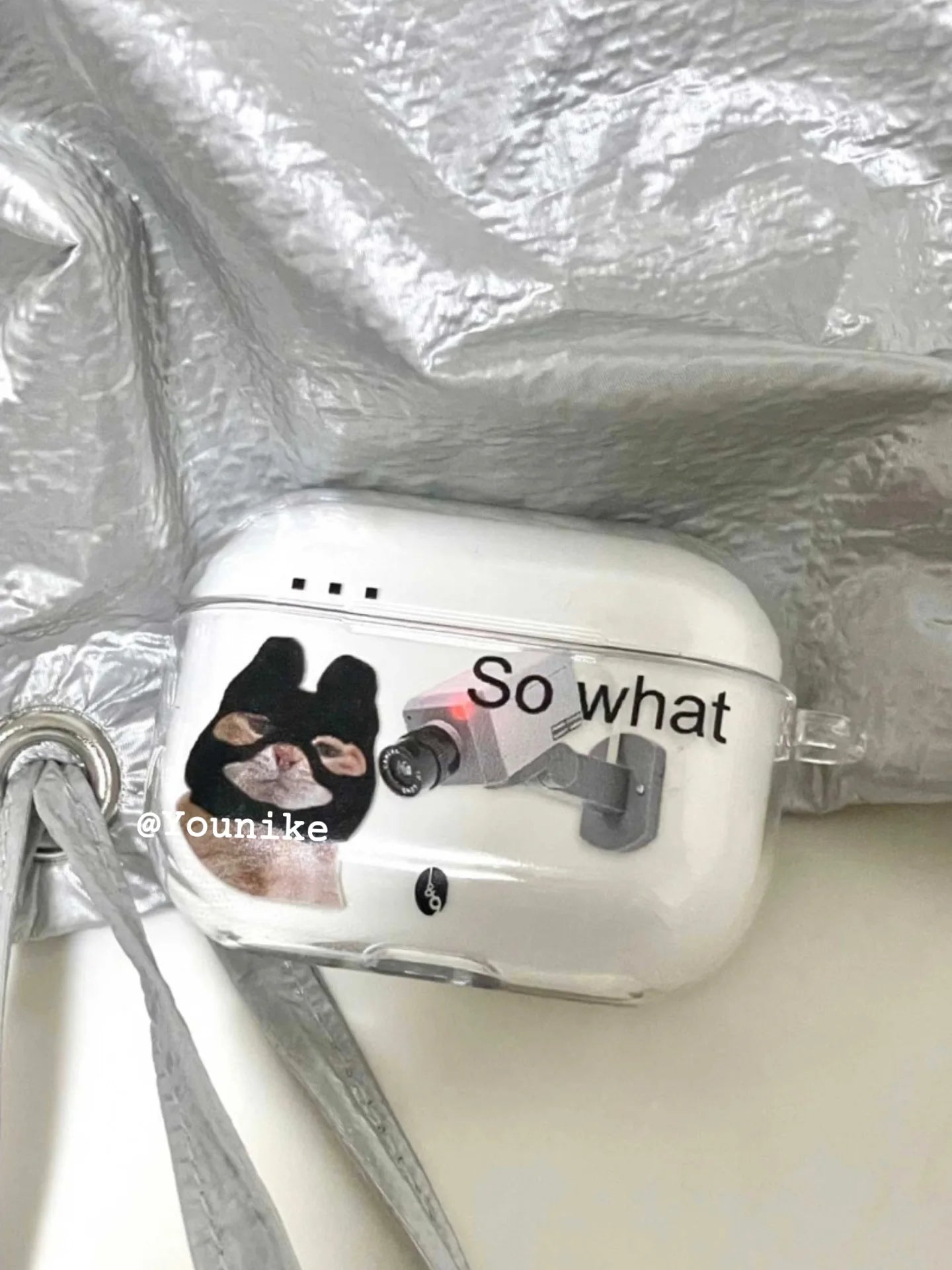 Funny Cat Airpod Case with Keychian Headset Protective Case for AirPods 1 2 3 Pro Case Kawaii Korea Air Pod 4Case Airpods Case