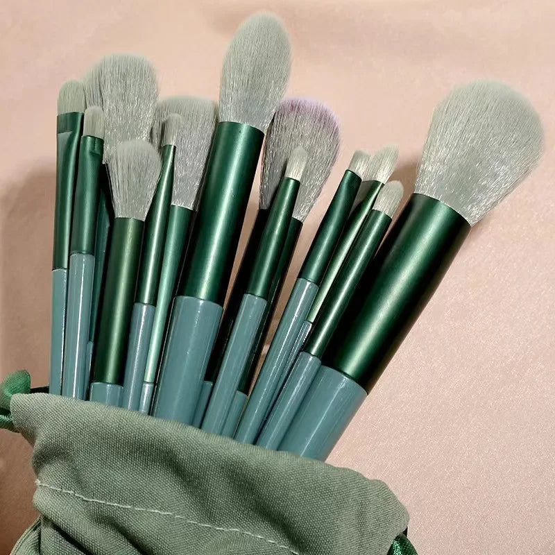 13 Pcs Makeup Brushes Set Eye Shadow Foundation Women Cosmetic Powder Blush Blending Beauty Make Up Tools For Beginner Hotting