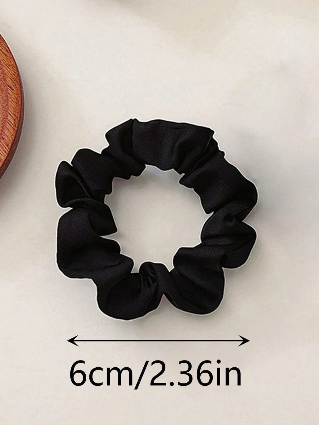 3/5Pcs Women's 6cm/2.36in Silky Satin Hair Scrunchies, Fashion Versatile High-End Elegant Retro French Minimalist Hair Ties