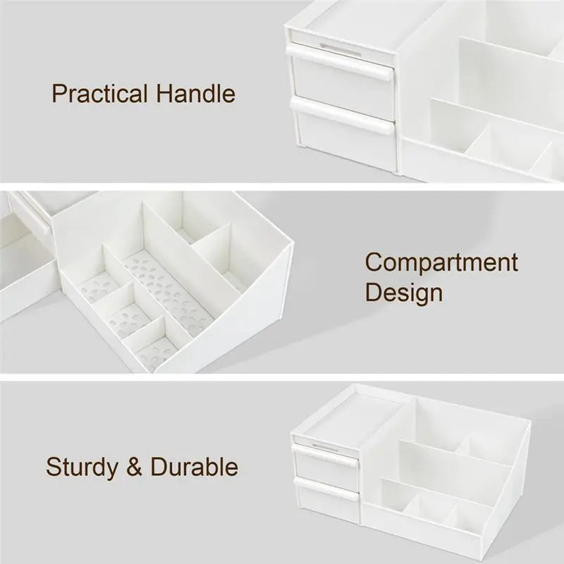 Hot Trend-Makeup Organizer,Skincare Organizers On Countertop, Cosmetic Storage Organizer Fits Skincare, Lotions, Lipsticks A Eas