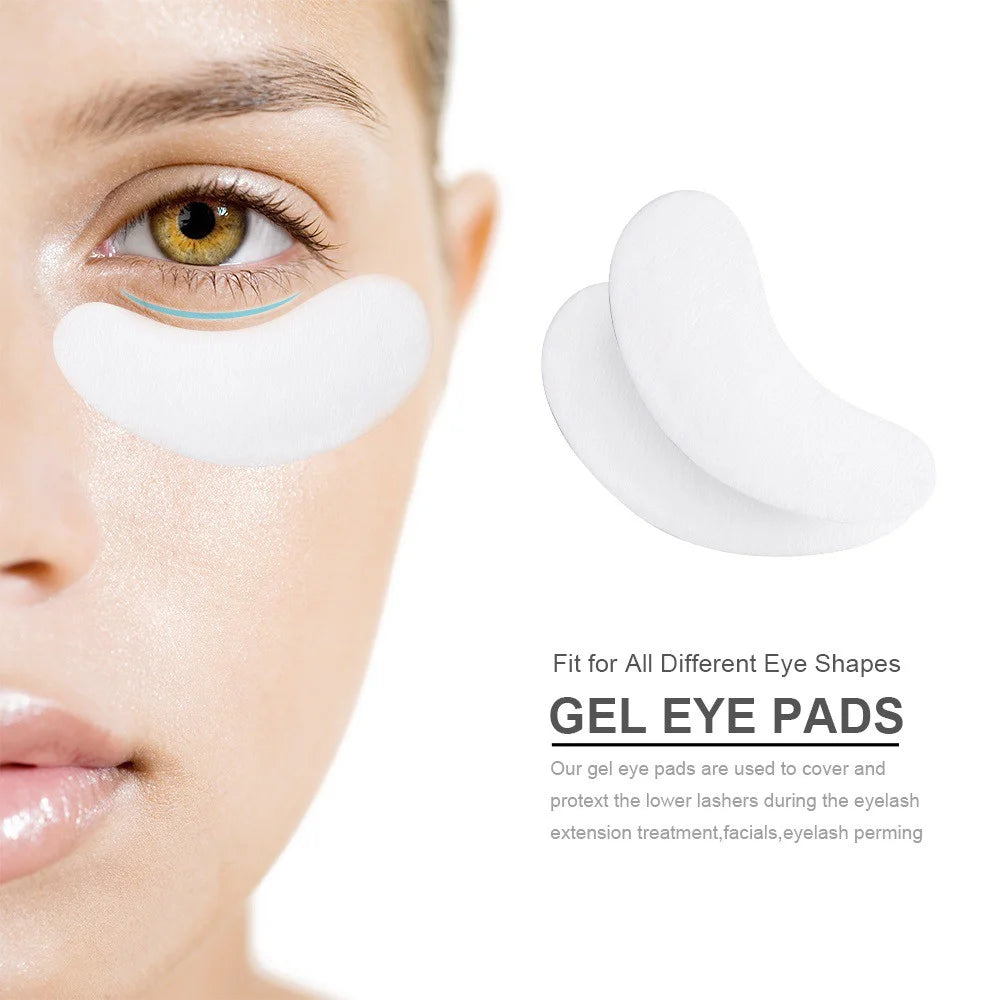 10Pairs Eyelash Pad Gel Patch Grafting Eyelashes Under Eye Patches For Eyelash Extension Paper Sticker Application Make Up