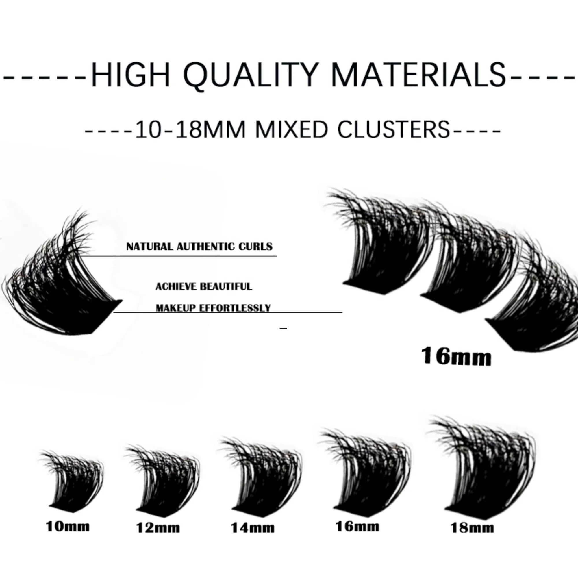150D/100D/80D/50D Mink Eyelashes 1 Box/14 Rows Natural DIY Eyelash extension 3D Russia Individual Eyelash Cluster Lashes Cilia