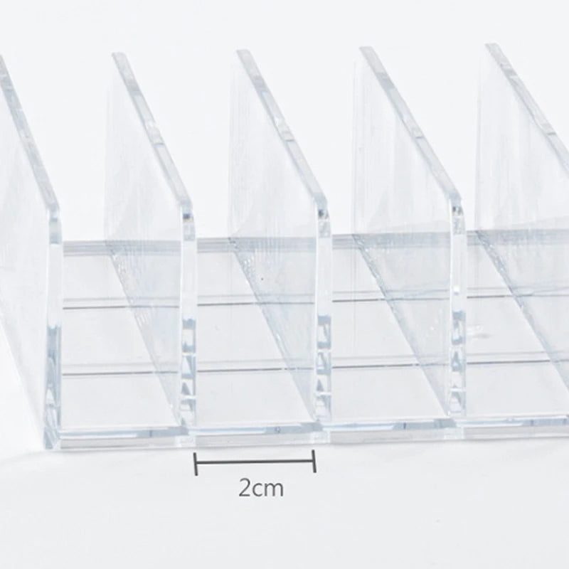 Makeup Organizer Desktop Multi-cell Display Box Makeup Blush Cosmetics Shelf 7-compartment Plastic Eye Shadow Tray Storage Box