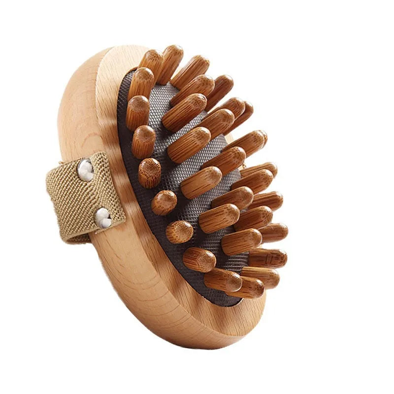 1pc Meridian Massage Brush Soft Manual Full Body Gua Sha Massager Head Abdomen Leg Body Relaxation Home Use Anti-Fatigue