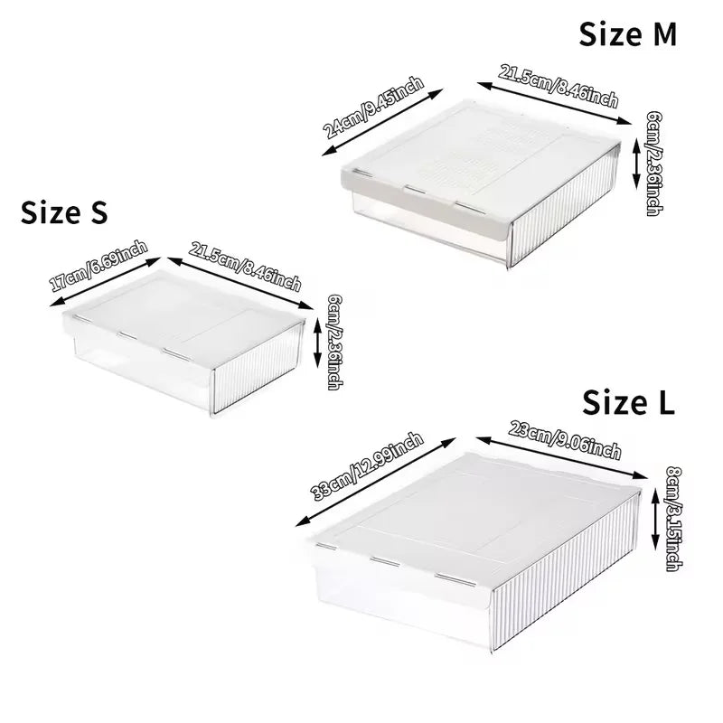 Desk drawer organizer, hidden storage drawer under the desk, suitable for organizing stationery in home offices
