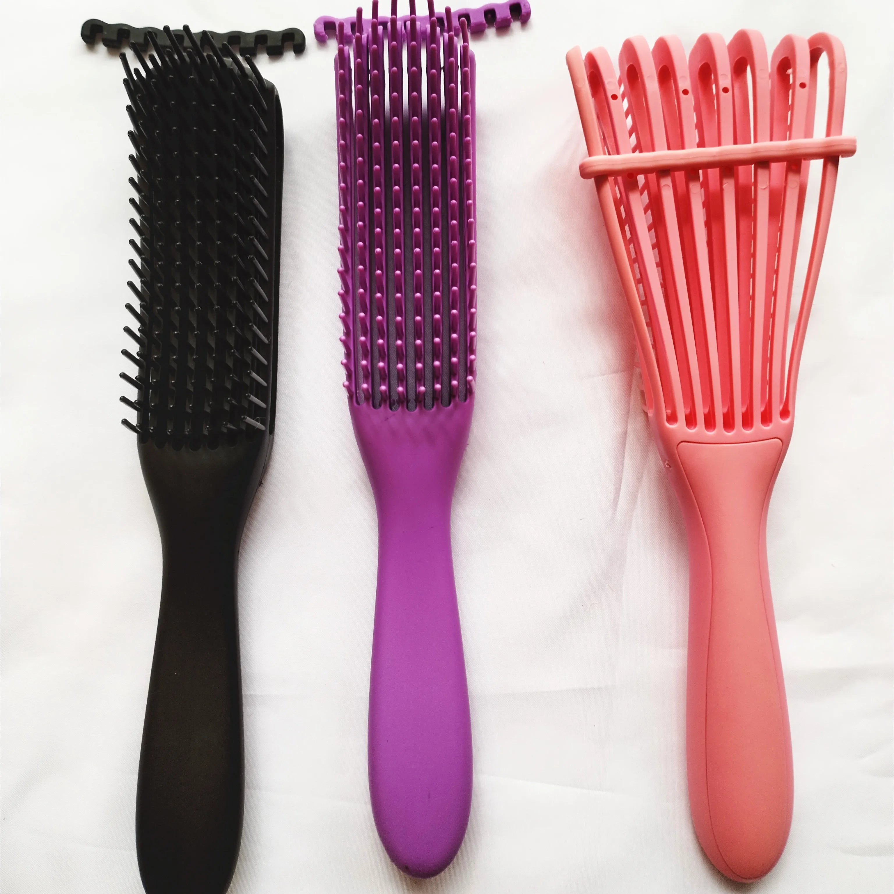 Detangling Brush for Black Natural Hair, Curly Hair Afro 3/4abc Texture - Faster and Easier Detangle Wet or Dry With No Pain