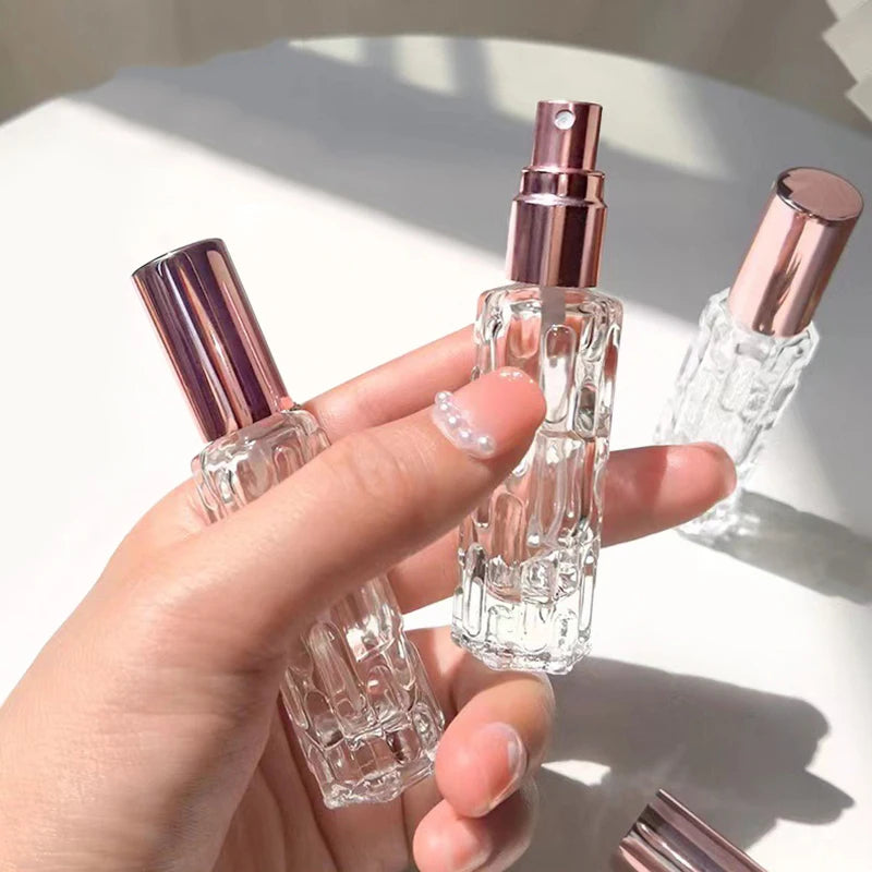 2Pcs 10ml Mini Perfume Spray Bottles  Portable Travel  Liquid  Perfume Containe Atomizer Deliver A Perfume Funnel