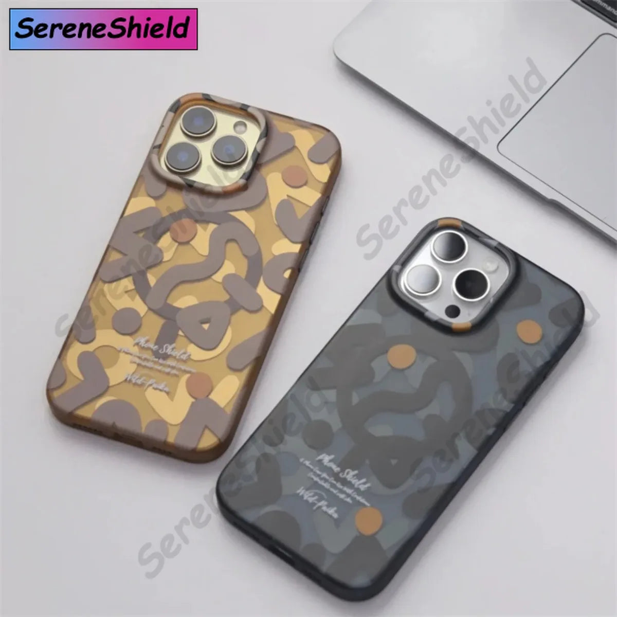 Trendy Matte Graffiti Magsafe Phone Case for iPhone 12 13 14 15 16 Pro Max Plus Magnetic Wireless Charging Hard Protective Cover