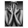 Sexy Woman Poster Prints Wall Art Canvas Painting Black White Picture Home Room Decor Aesthetic Mural Wallpaper Frameless