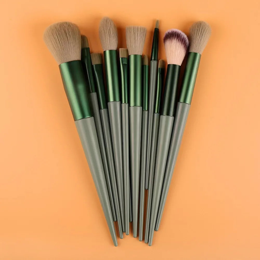 13 Pcs Makeup Brushes Set Eye Shadow Foundation Women Cosmetic Powder Blush Blending Beauty Make Up Tools For Beginner Hotting