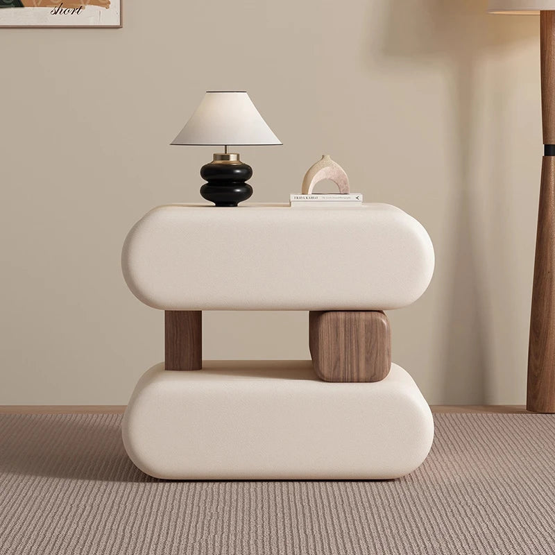 Design Simple Bed Table Space Saving Vintage Premium Aesthetic Nightstand Table Elegant Luxury Cajonera Living Room Furniture