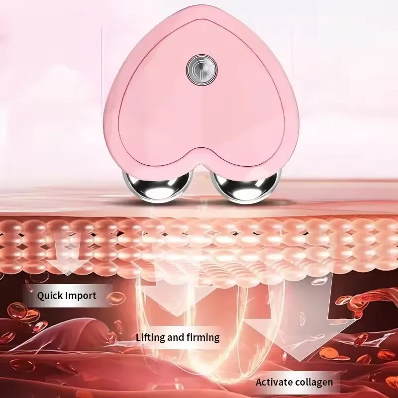 Facial Massager Microcurrent EMS Face Lifting Machine Roller Skin Tightening Rejuvenation Beauty Charging Facial Anti Wrinkle